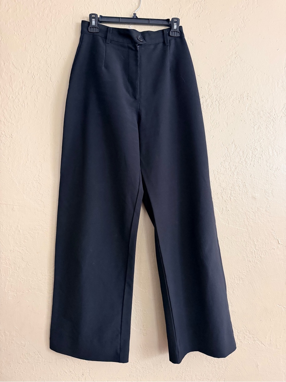 XOXO Black High-Rise Wide Leg Trousers